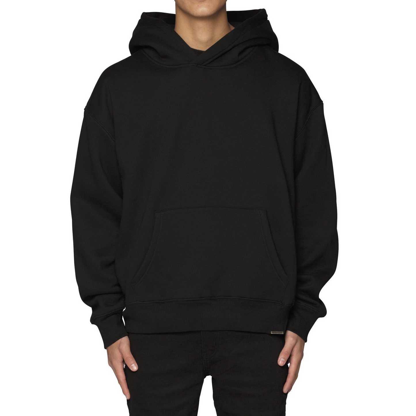 Athleisure Solid Color Hooded Sweatshirt