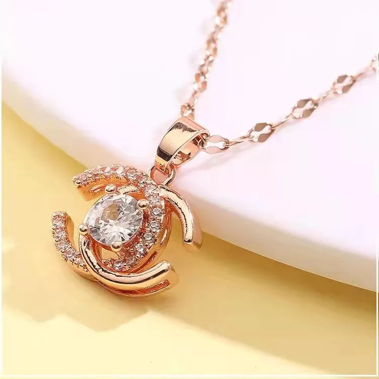 Double C Collarbone Necklace