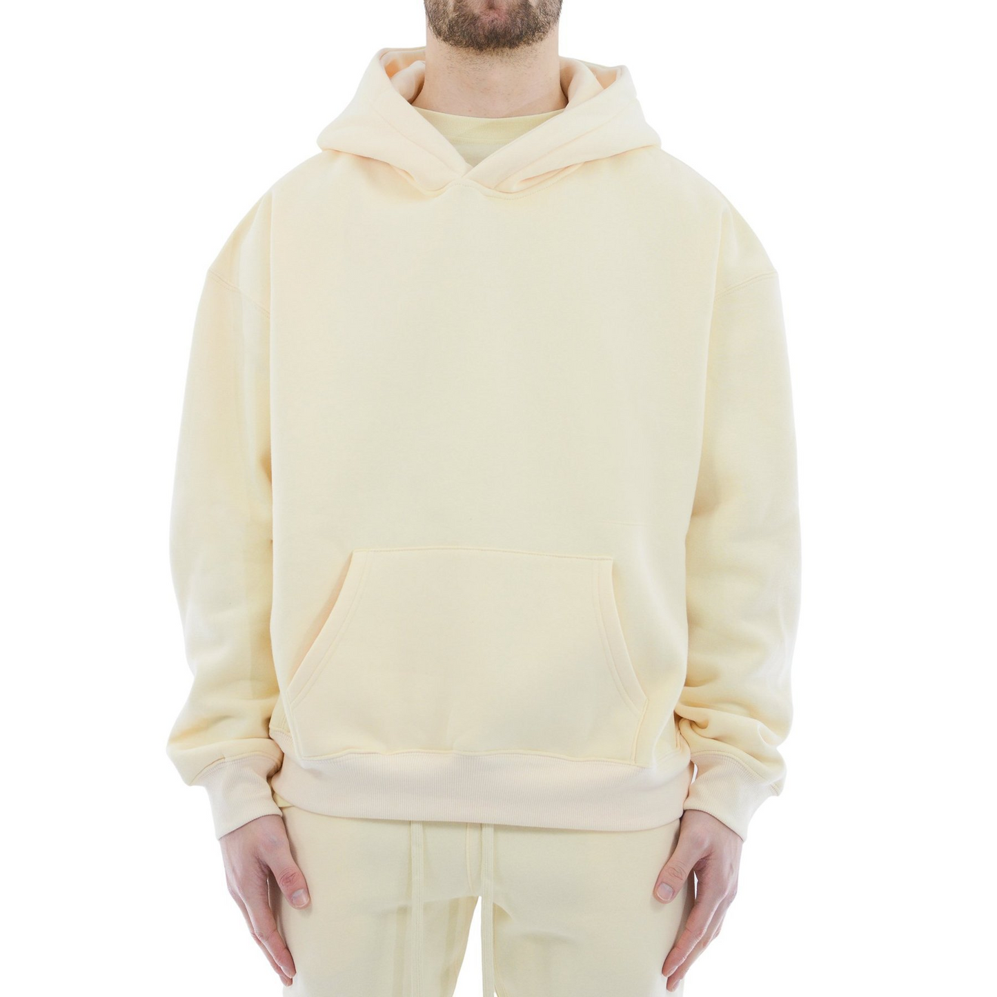 Athleisure Solid Color Hooded Sweatshirt