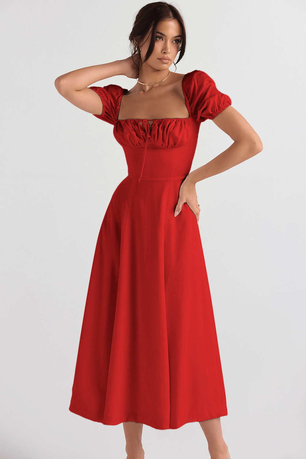 Womens Boho Midi Dress👗