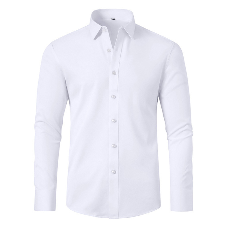 MENS WRINKLE-PROOF LONG SLEEVE BUTTONED SHIRT - Designed for business/work casual