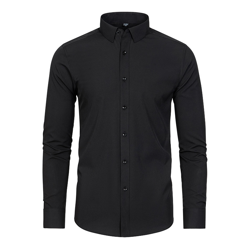 MENS WRINKLE-PROOF LONG SLEEVE BUTTONED SHIRT - Designed for business/work casual