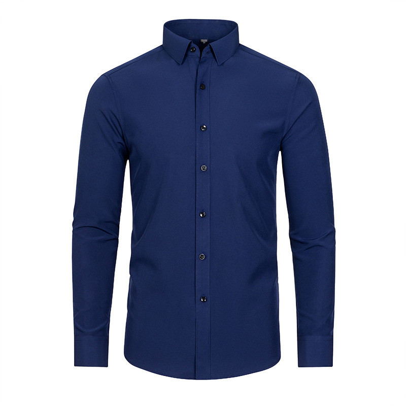 MENS WRINKLE-PROOF LONG SLEEVE BUTTONED SHIRT - Designed for business/work casual