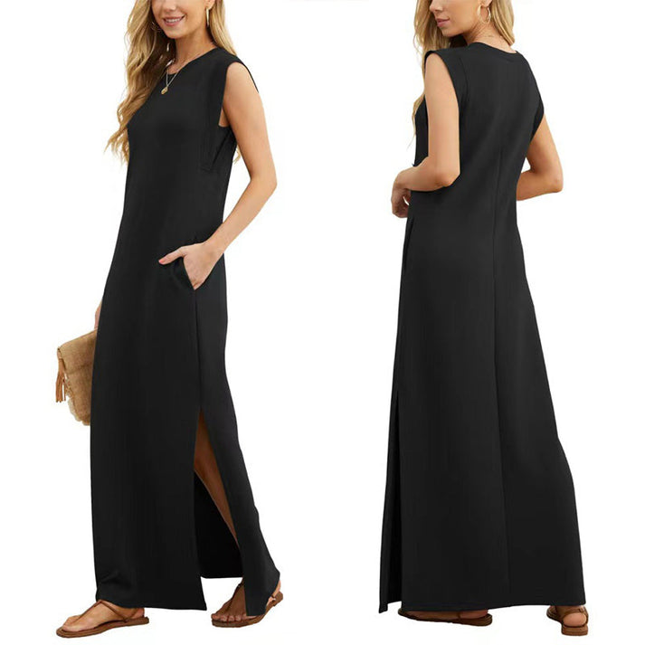LONG DRESS WITHOUT SLEEVELESS DRESS