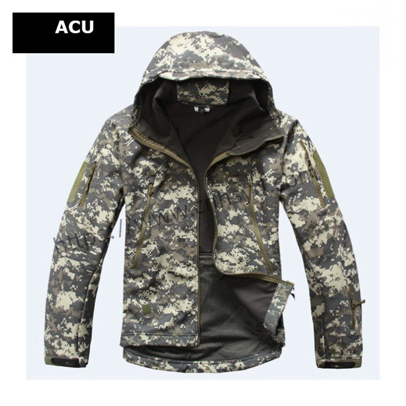 🔥Outdoor Sharkskin Softshell Warm Sports Fleece Wind and Rain Rush Jacket🎁