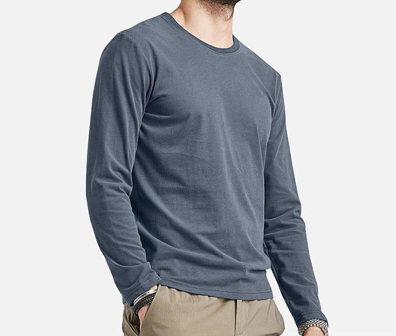 Men's Long Sleeve Crew Neck T-Shirt