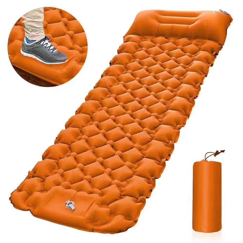 Outdoor Inflatable Mat Lightweight Carrying Camping Footsteps Moisture-proof Inflatable Sleeping Mat