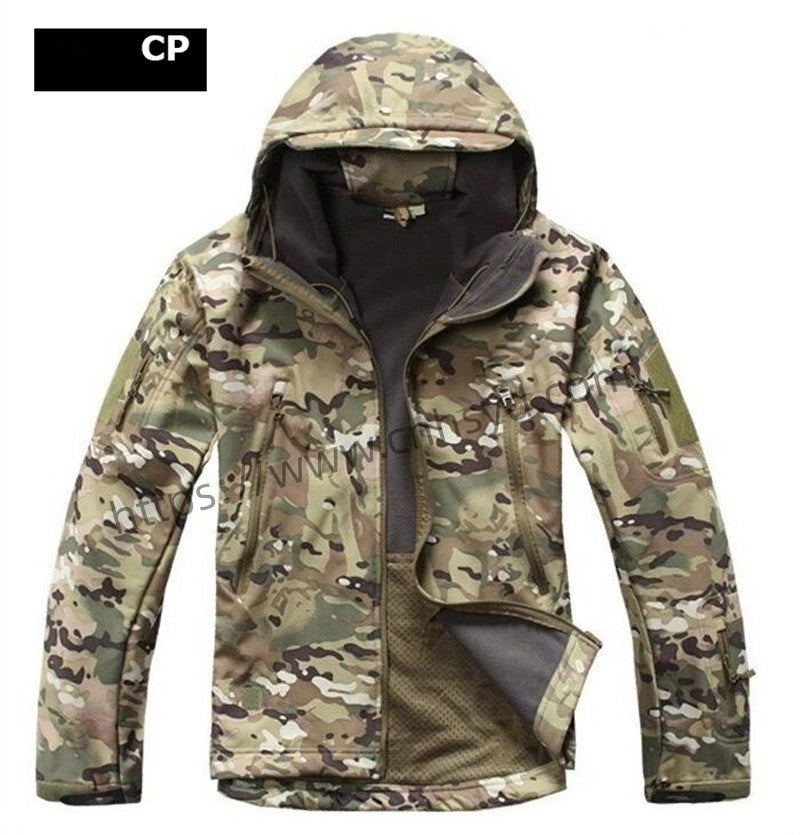 🔥Outdoor Sharkskin Softshell Warm Sports Fleece Wind and Rain Rush Jacket🎁