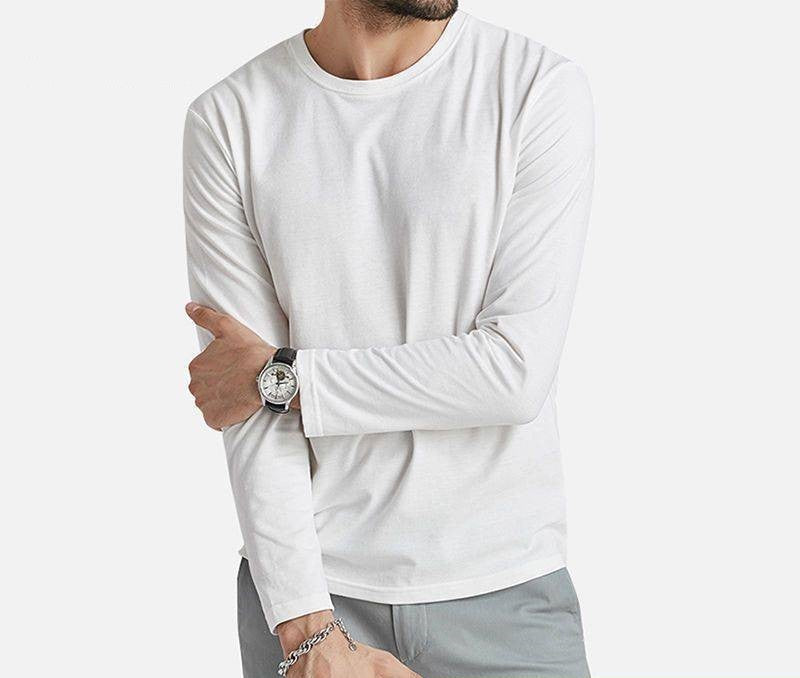 Men's Long Sleeve Crew Neck T-Shirt