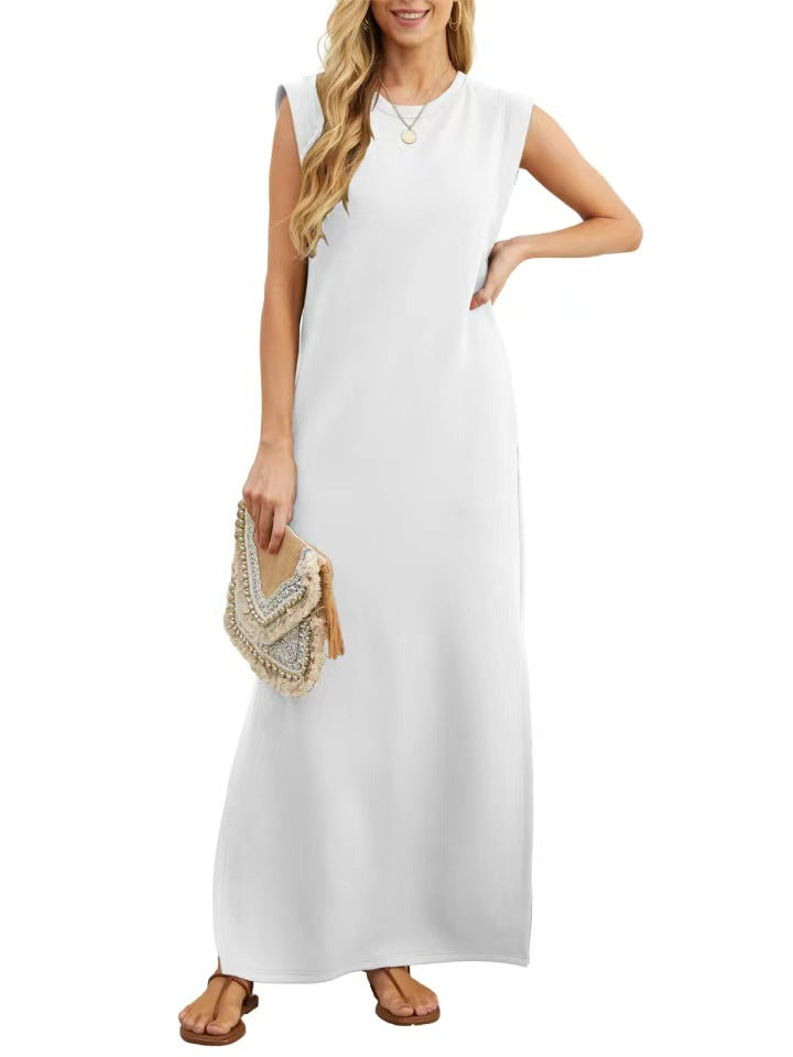LONG DRESS WITHOUT SLEEVELESS DRESS
