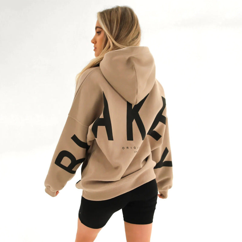 ❤️🔥New fashionable printed versatile long-sleeved loose hooded sweatshirt✨
