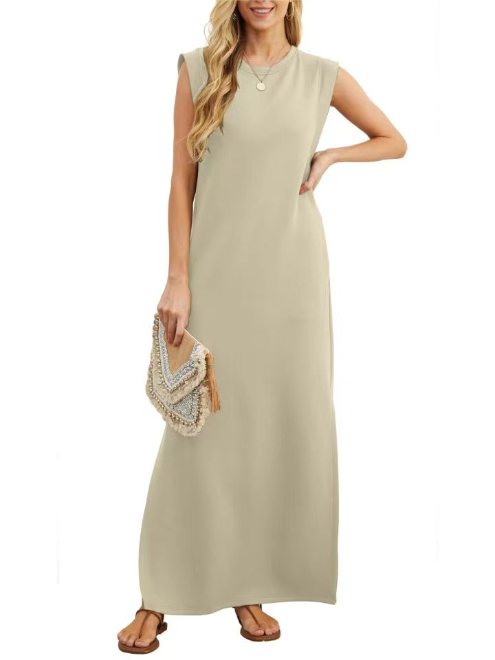 LONG DRESS WITHOUT SLEEVELESS DRESS