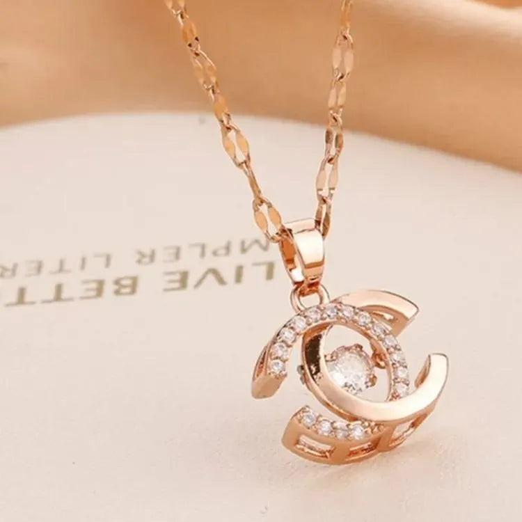 Double C Collarbone Necklace