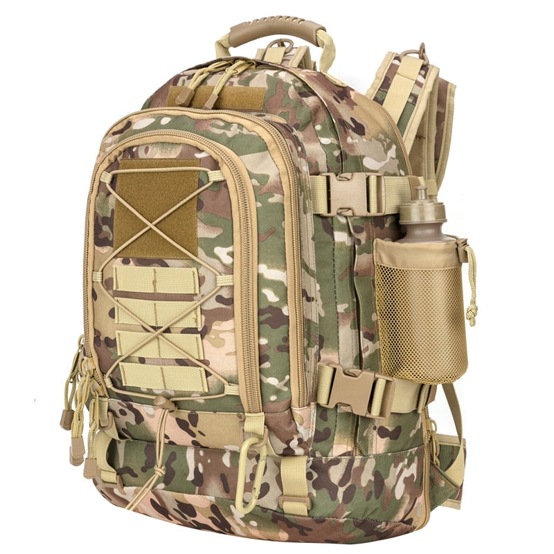 60L Military Tactical Backpack Army Molle Assault Rucksack 3P Outdoor Travel Hiking Rucksacks Camping Hunting Climbing Bags