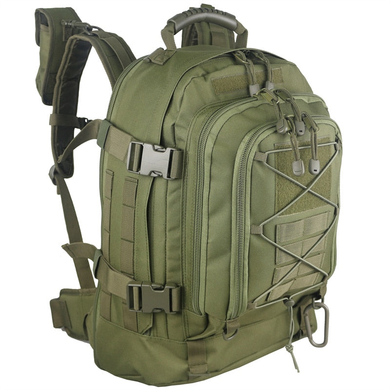 60L Military Tactical Backpack Army Molle Assault Rucksack 3P Outdoor Travel Hiking Rucksacks Camping Hunting Climbing Bags