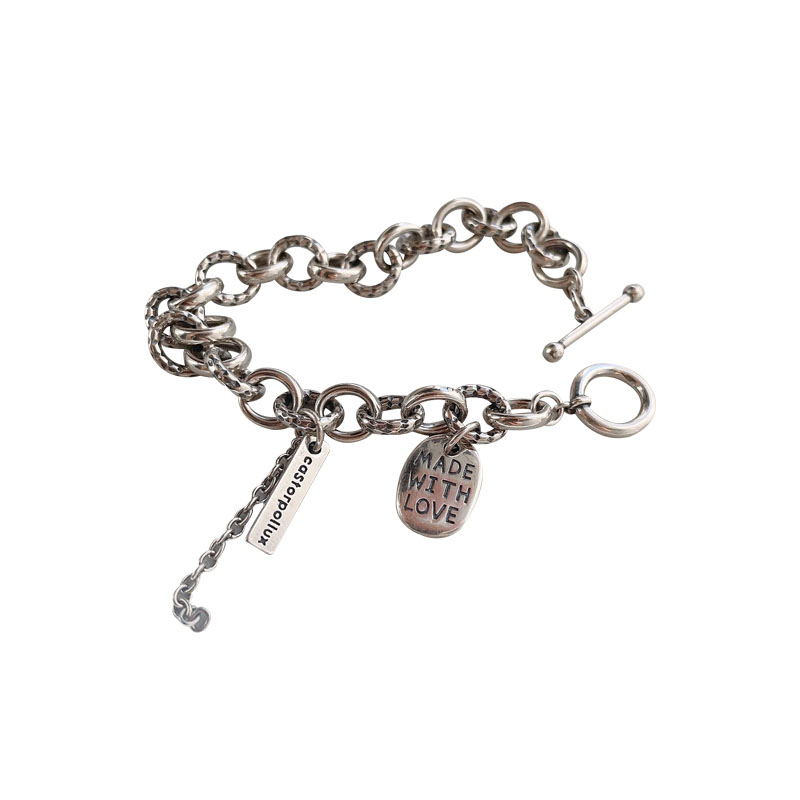 S925 Sterling Silver Fashion Lucky Trendy Bracelet