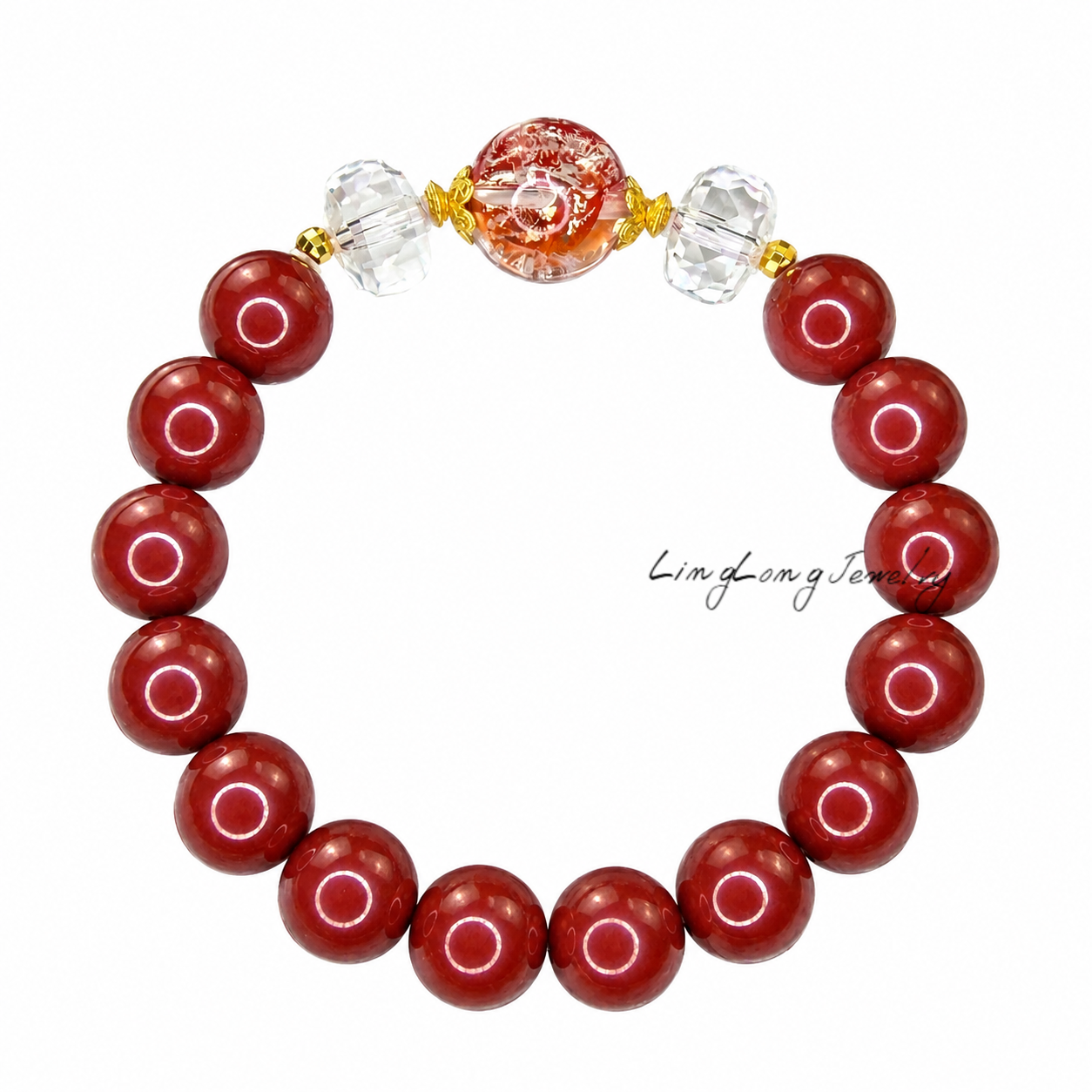 Natural Crystal Multi‑Stone Beaded Bracelet, Handmade Stackable Healing Crystal Bracelet for Women, Ideal Gift for Her Daily Wear