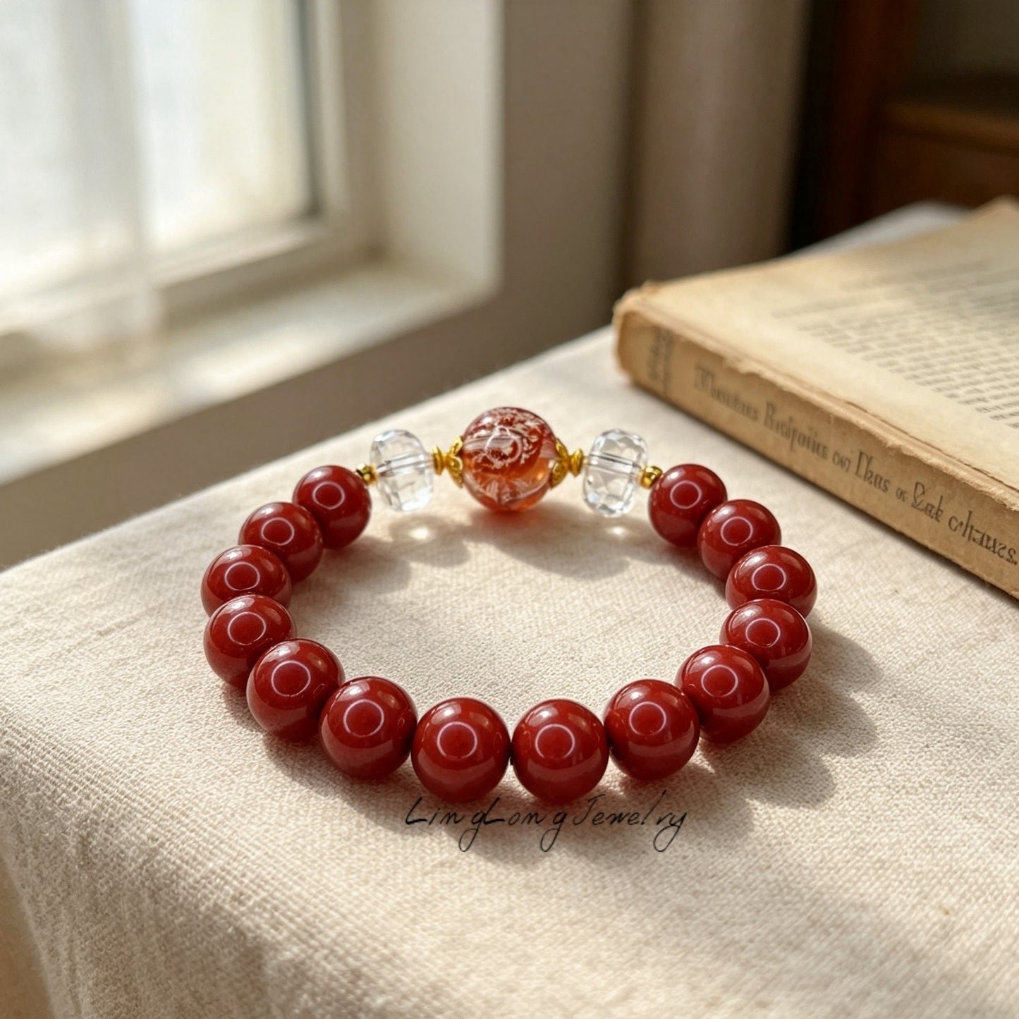 Natural Crystal Multi‑Stone Beaded Bracelet, Handmade Stackable Healing Crystal Bracelet for Women, Ideal Gift for Her Daily Wear