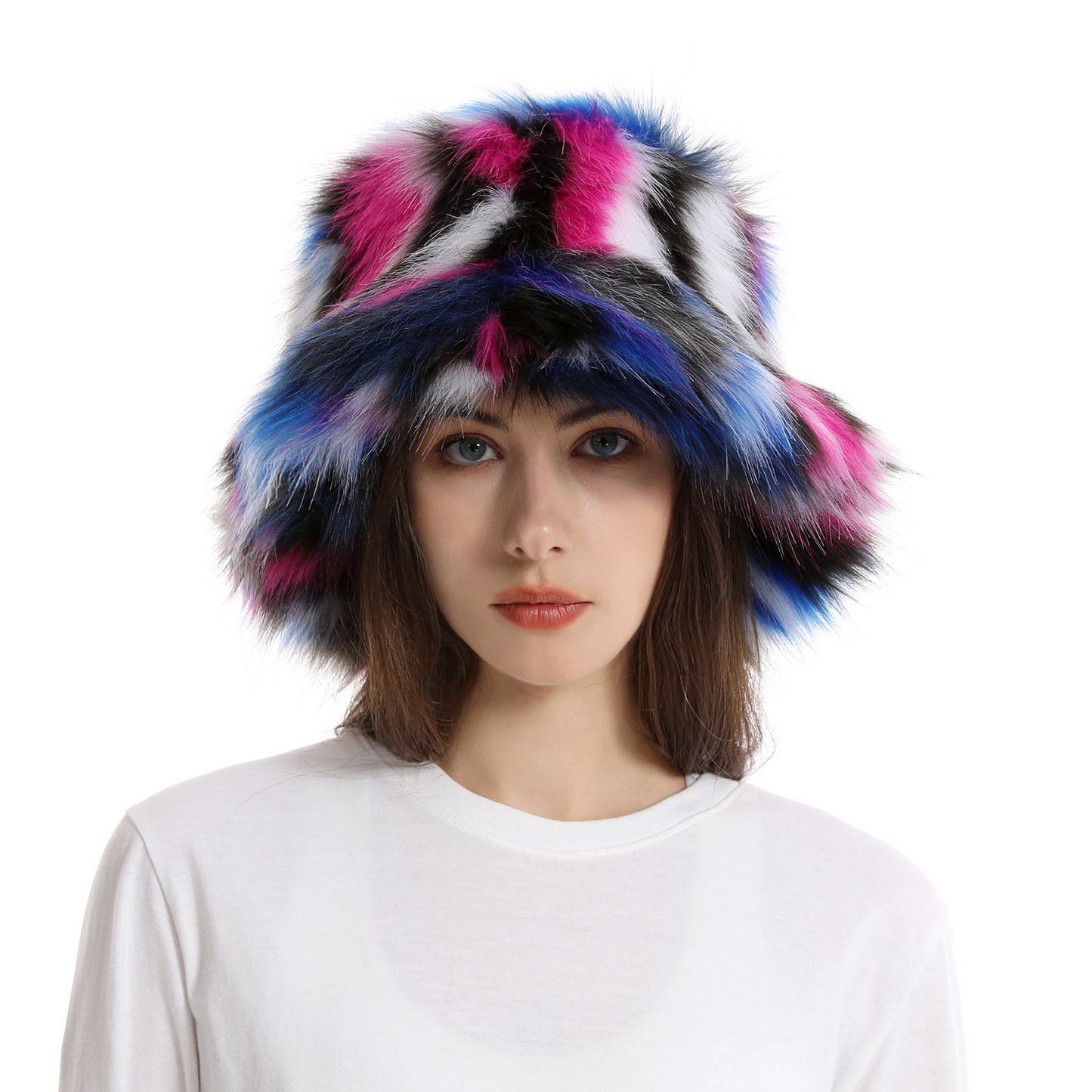 Plush Colorful Hat