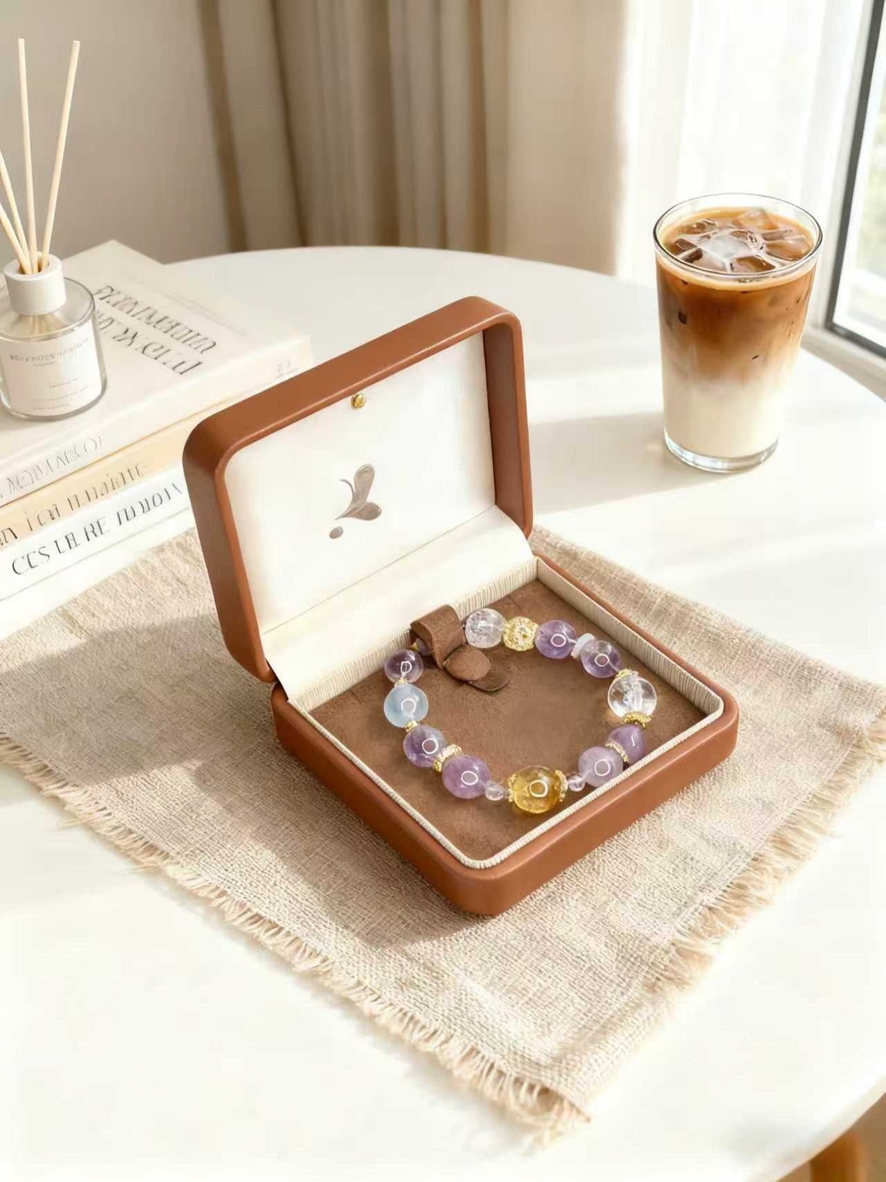 Premium Multi-Treasure Crystal Bracelet-Handmade Golden Citrine Beaded Bracelet | Confidence, Emotional Balance & Abundant Wealth