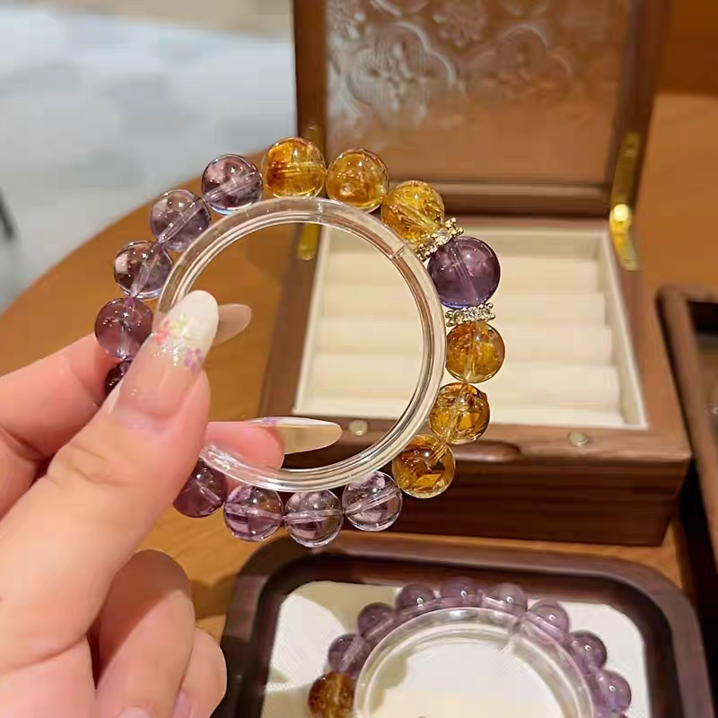Premium Multi-Treasure Crystal Bracelet-Handmade Golden Citrine Beaded Bracelet | Confidence, Emotional Balance & Abundant Wealth