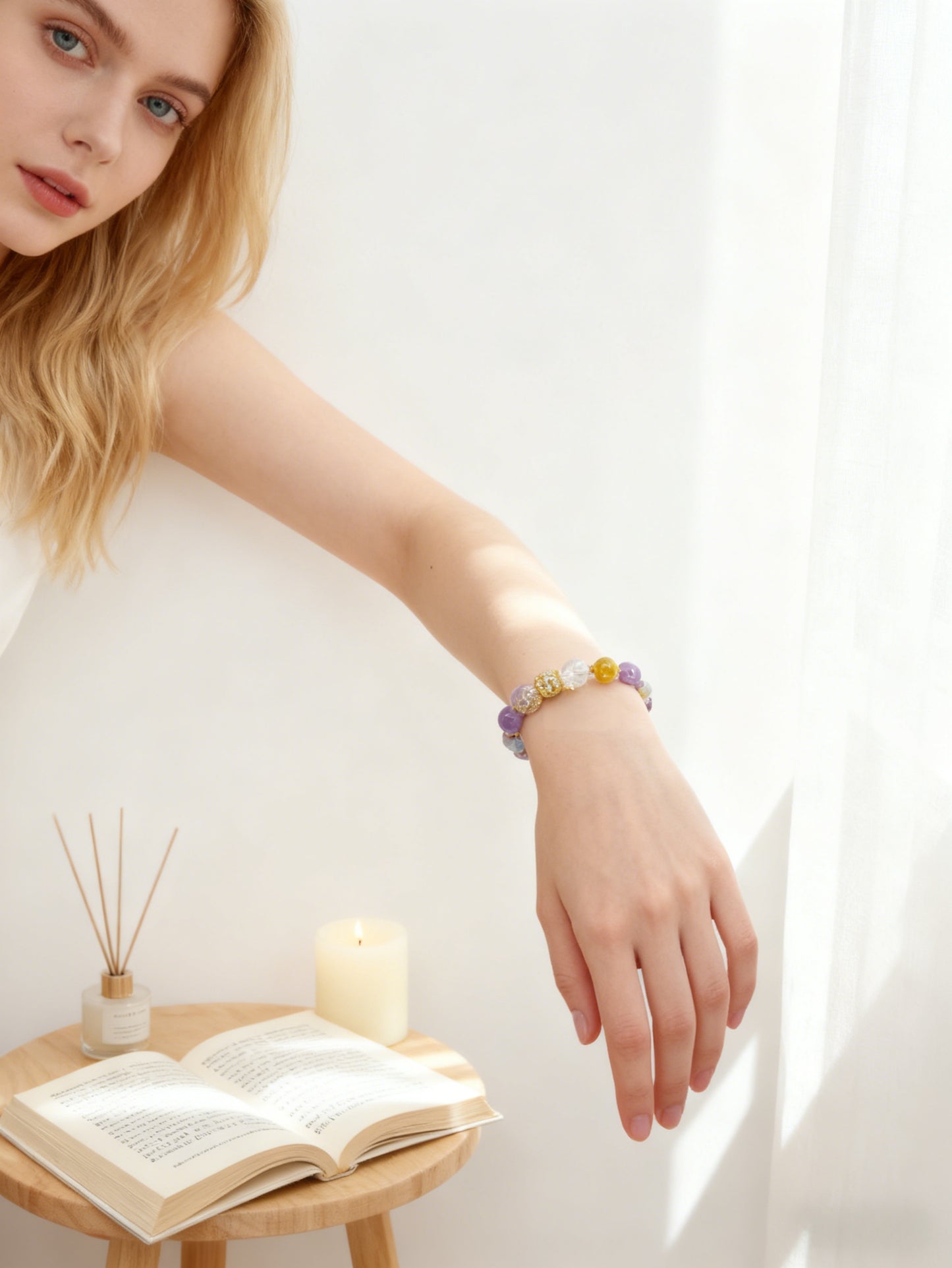 Premium Multi-Treasure Crystal Bracelet-Handmade Golden Citrine Beaded Bracelet | Confidence, Emotional Balance & Abundant Wealth