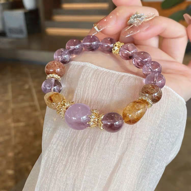 Premium Multi-Treasure Crystal Bracelet-Handmade Golden Citrine Beaded Bracelet | Confidence, Emotional Balance & Abundant Wealth