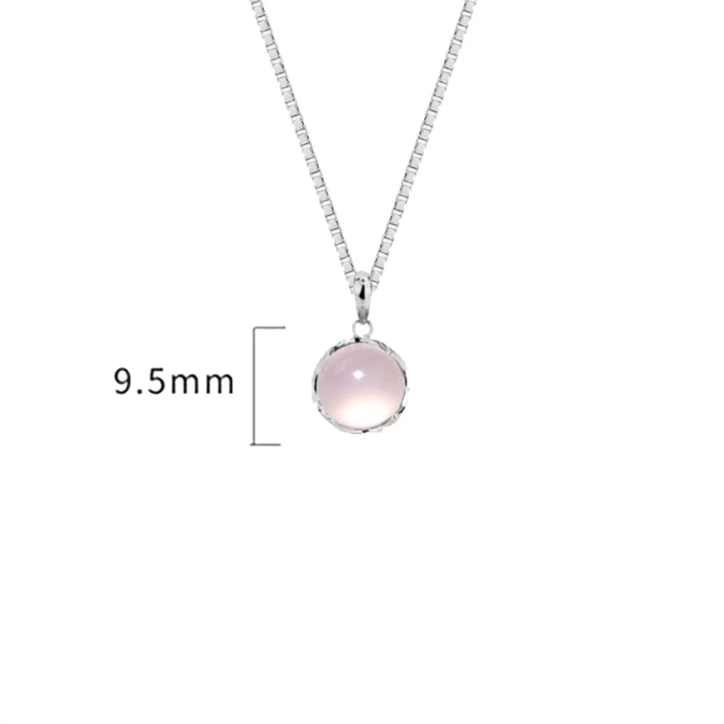 Rose Quartz Clover Necklace | Valentine’s Limited Edition Healing S925 Silver Clavicle Chain
