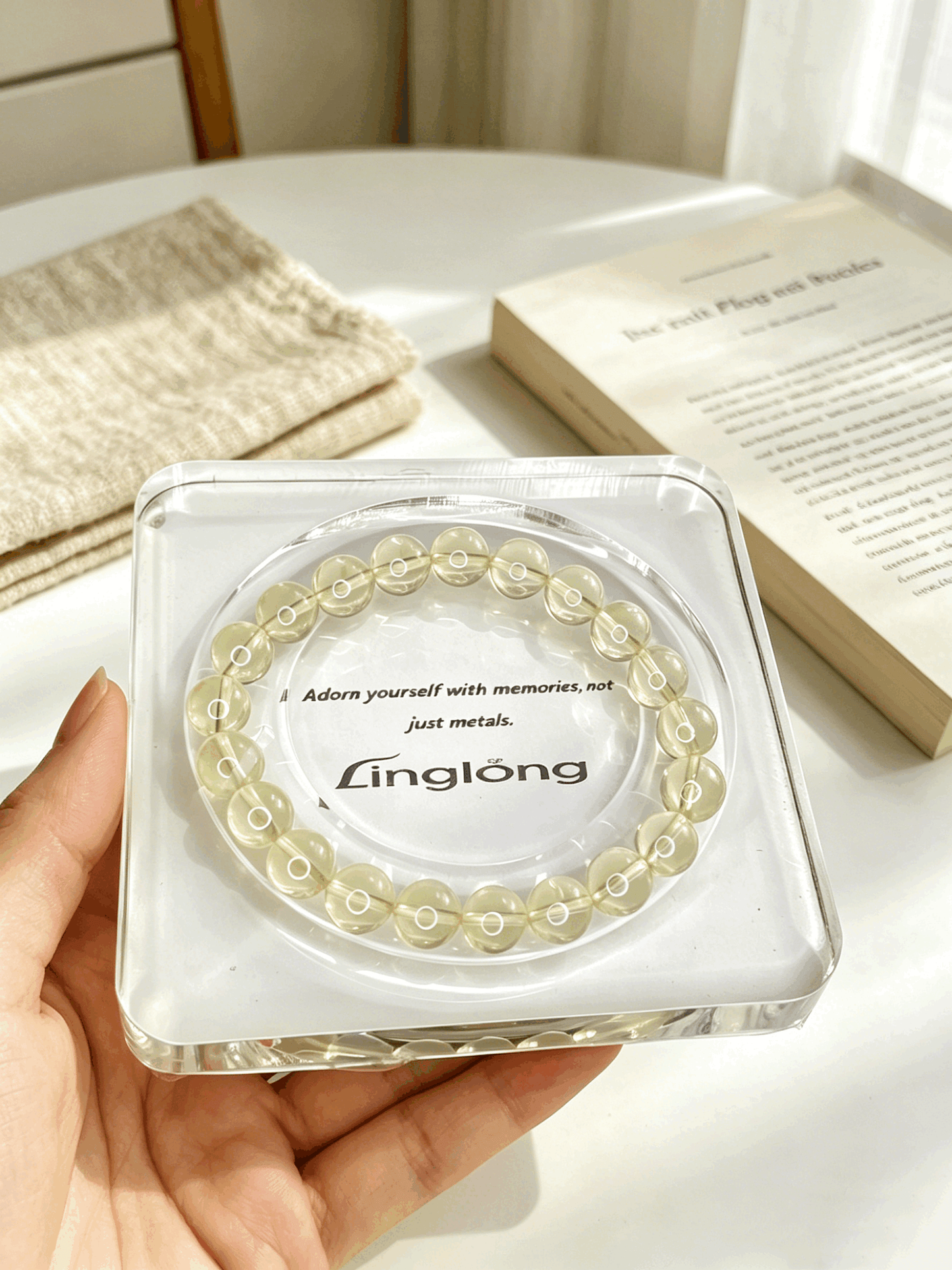 Natural Lemon Citrine Bracelet, 9+mm High Grade Vitreous Quartz, Handmade Crystal Jewelry for Women, Positive Energy Healing Stone, Gift for Her