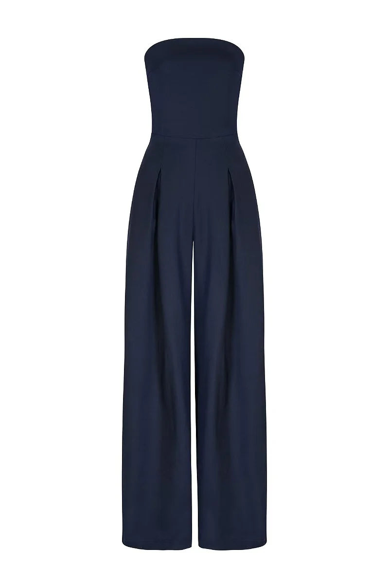 Women's Pocket Strapless Jumpsuit