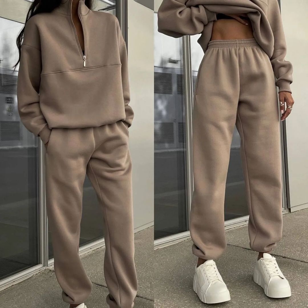 ✨New Polo collar fashion sweatshirt suit💕🎁
