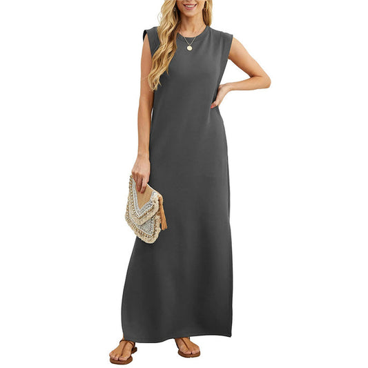 LONG DRESS WITHOUT SLEEVELESS DRESS