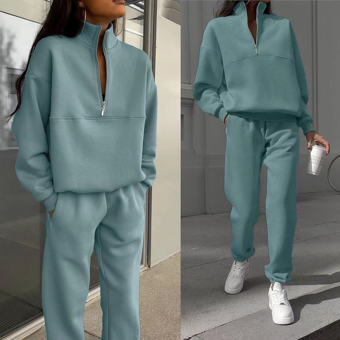 ✨New Polo collar fashion sweatshirt suit💕🎁