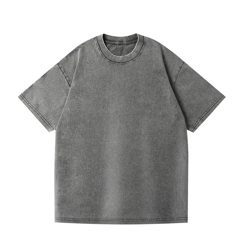 Unisex washed and distressed basic t-shirt(BUY 1 GET 1 FREE)