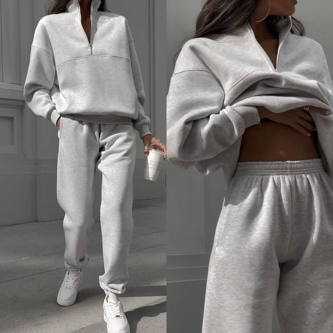 ✨New Polo collar fashion sweatshirt suit💕🎁